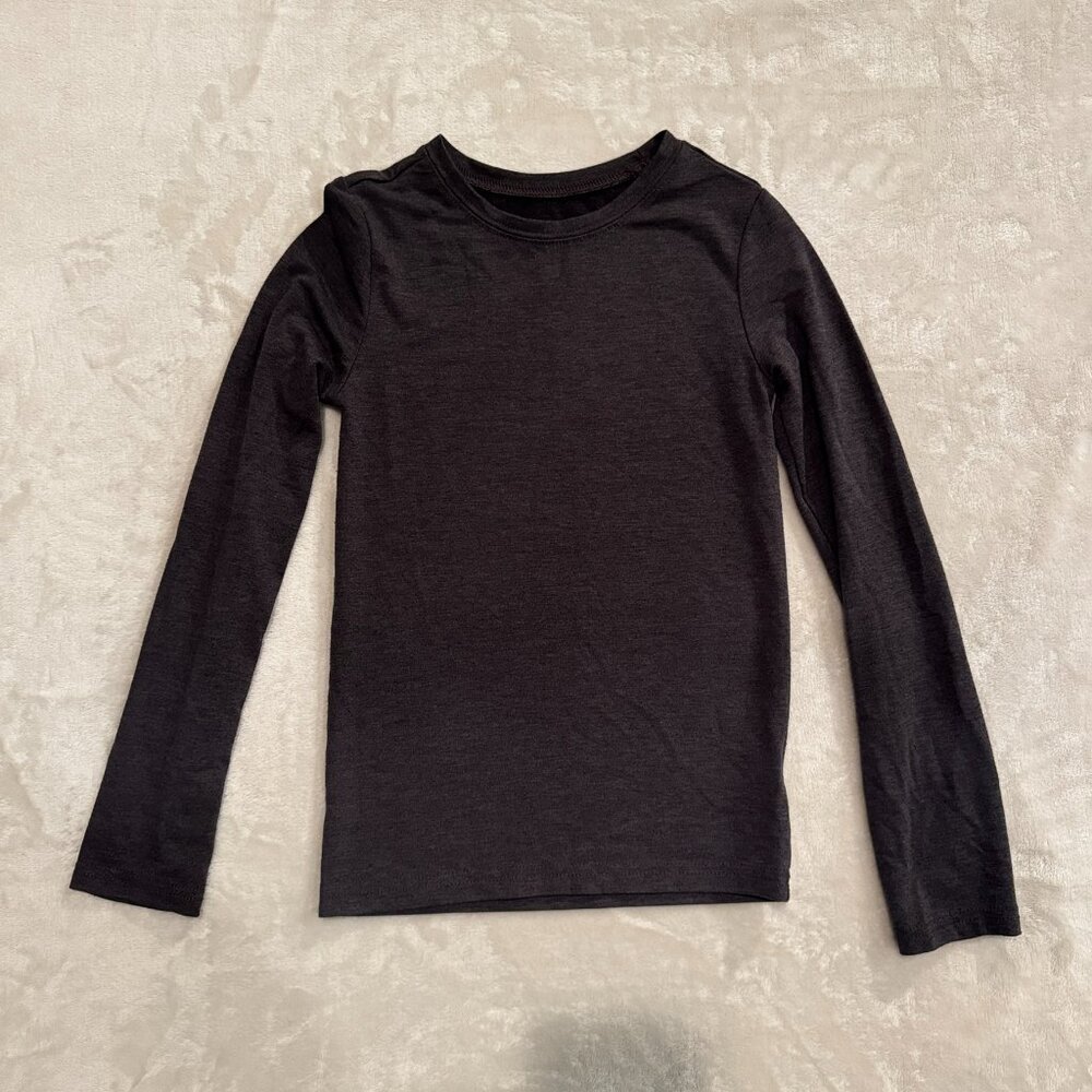 Russell Under Layer Black Long Sleeve Tee Boys Size Medium 8